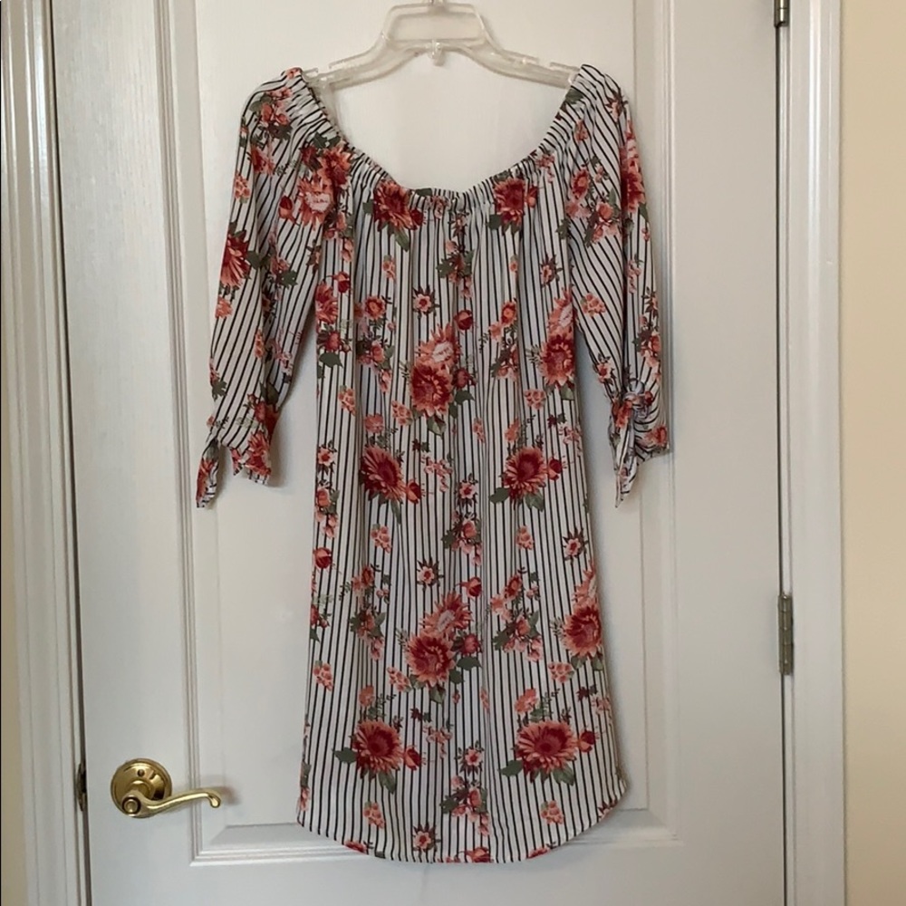 Rue21 Striped Floral Dress